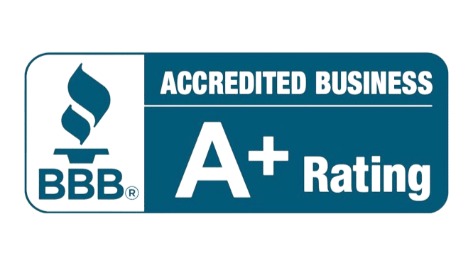 Better Business Bureau A+ Accredited Business badge for O-T Tile & Flooring LLC